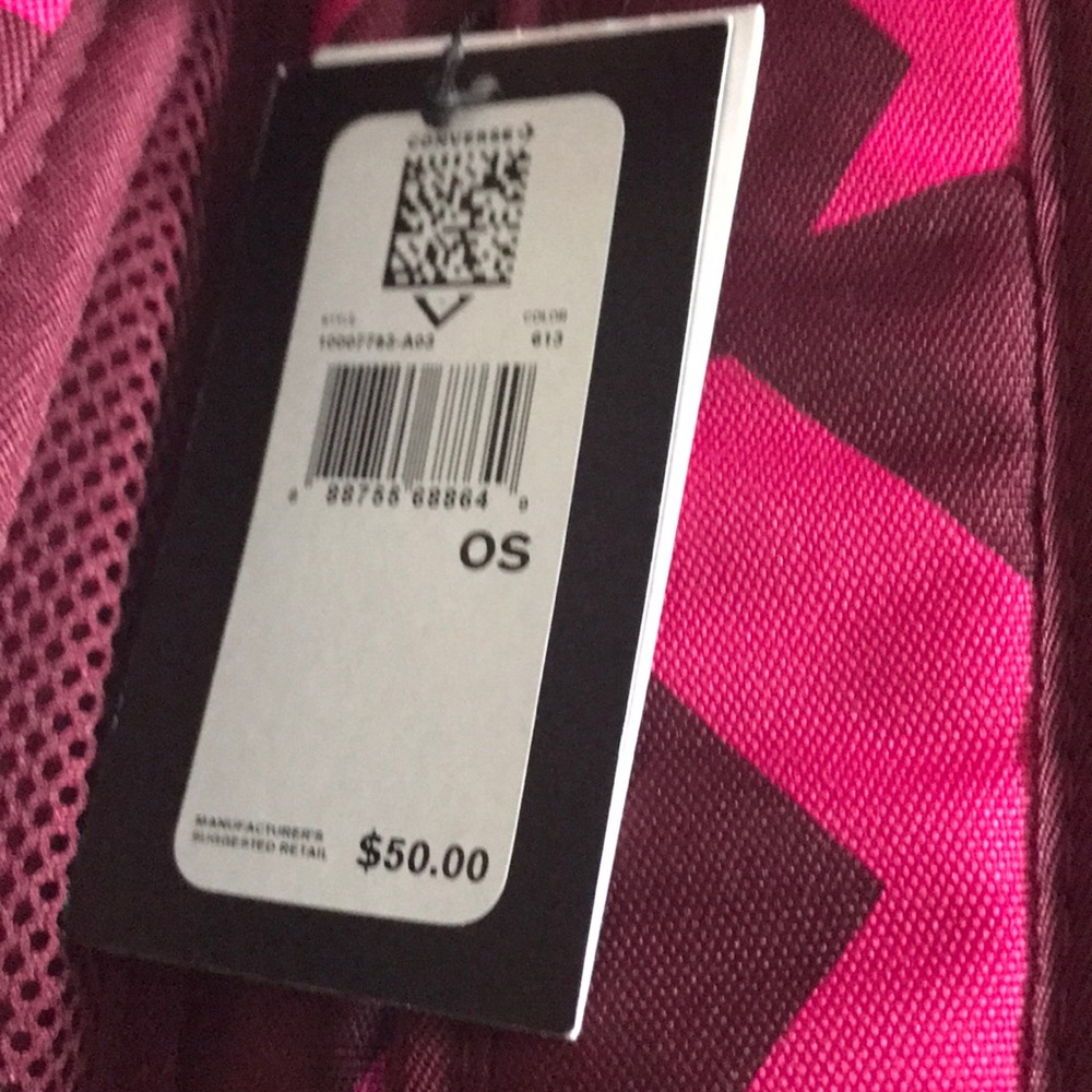NWT Converse Straight Backpack Pink Stars✨W AUTHEN - Picture 5 of 6